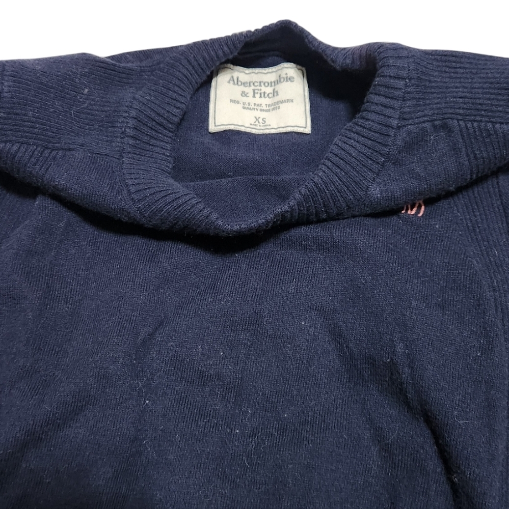 Abercrombie vintage navy pullover sweater crewneck - Picture 5 of 6